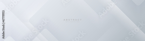 Abstract modern minimal white and grey triangle lines geometric background. Trendy simple geometric shape banner