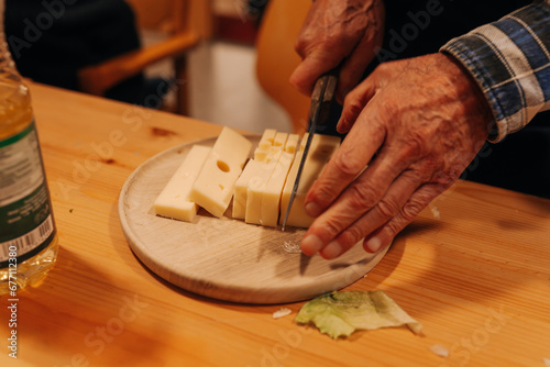 essen, kochen, chefkoch, hand, restaurant, küche, fleisch, messer, teller, abendessen, mahl