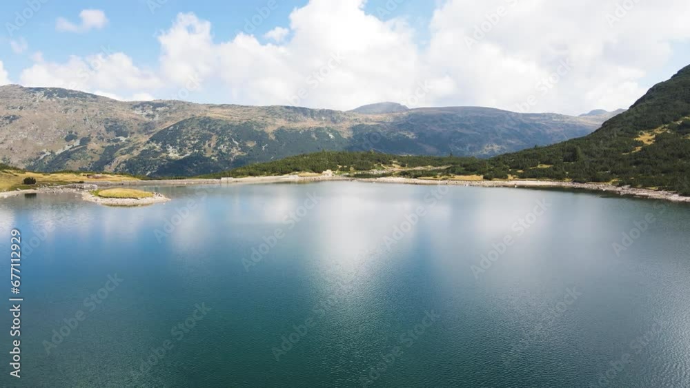Amazing Aerial view of The Stinky Lake (Smradlivoto Lake), Rila mountain, Bulgaria Amazing Aerial view of The Stinky Lake (Smradlivoto Lake), Rila mountain, Bulgaria