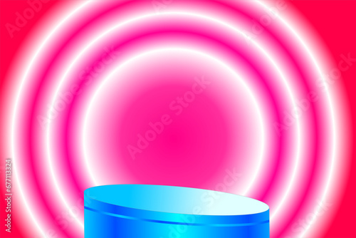 Elegant backgrounds and podiums for promotional events look classy
