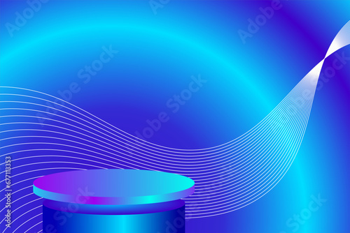 Elegant backgrounds and podiums for promotional events look classy