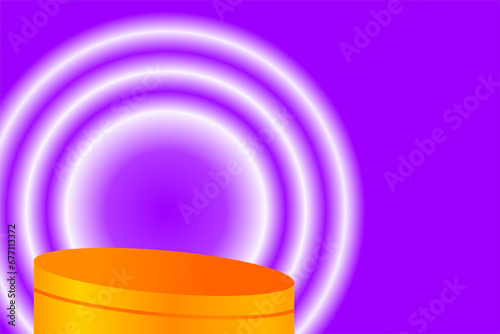 Elegant backgrounds and podiums for promotional events look classy