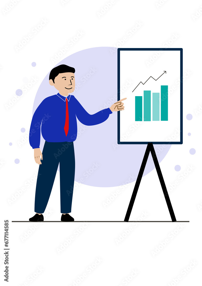 businessman with graph businessman with graph