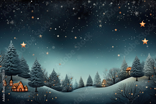 Beautiful wallpaper of Christmas celebration for presentation © grey