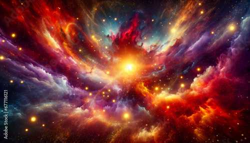 Abstract nebulas space background