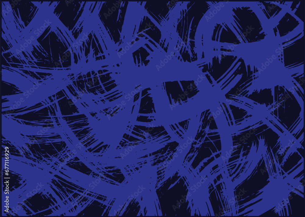 Blue abstract brush stroke background texture