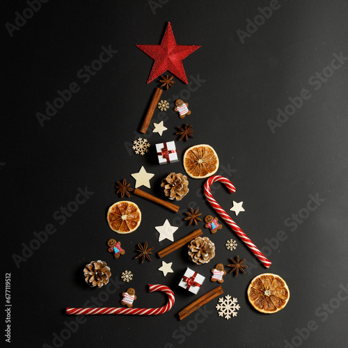 Tableau sur toile Christmas Holiday Concept