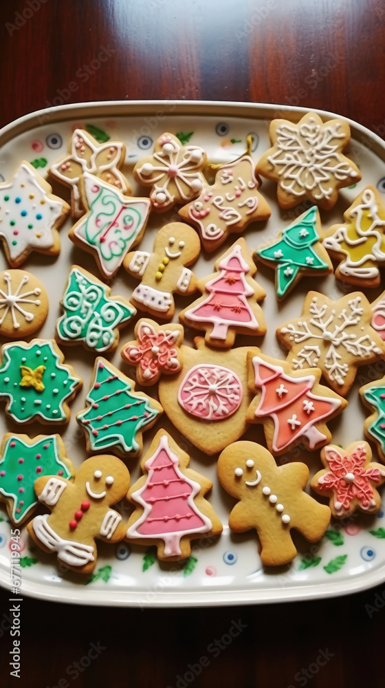 Holiday Delights: Sparkling Cookies and Ornamental Magic
Capture the magic of the holiday season with a spread of glistening Christmas cookies and ornate decorations on the table.