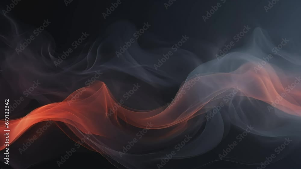 abstract smoke flow video animation, 4K seamless looping intro video background