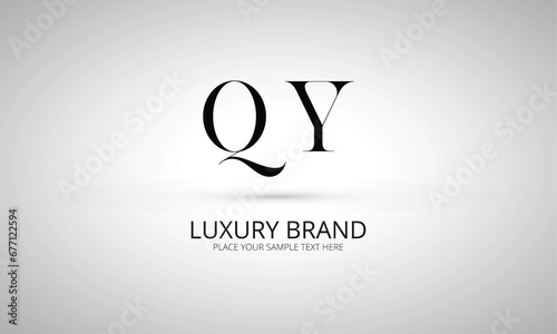 QY Q qy initial logo | initial based abstract modern minimal creative logo, vector template image. luxury logotype logo, real estate homie logo. typography logo. initials logo photo