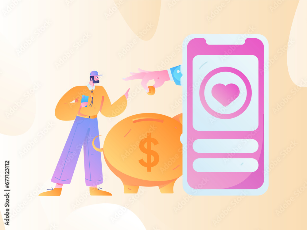 Internet financial management investment flat vector concept operation hand drawn illustration
Internet financial management investment flat vector concept operation hand drawn illustration