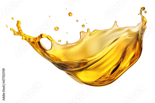 yellow oil splash