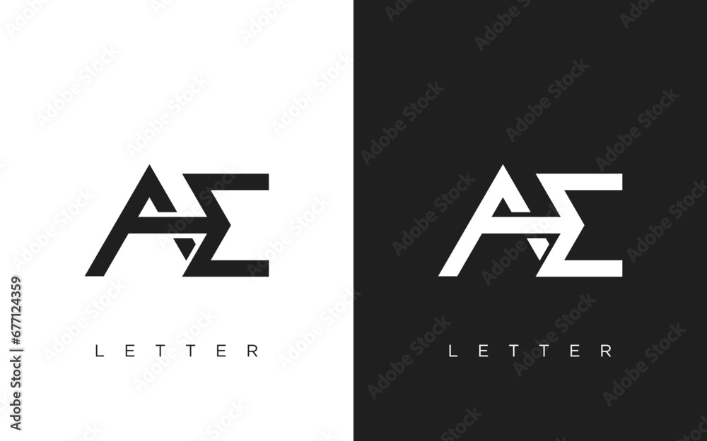 AE Letter Logo Design. Creative Modern AE logo icon vector Illustration. AE Letter Logo Design. Creative Modern AE logo icon vector Illustration.