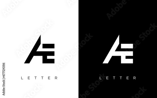 AE Letter Logo Design. Creative Modern AE logo icon vector Illustration.