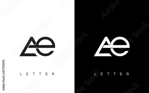 AE Letter Logo Design. Creative Modern AE logo icon vector Illustration.