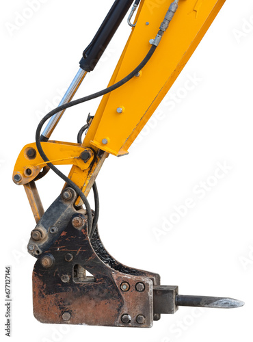 Hammer attached equipment for drilling and breaking © AVD