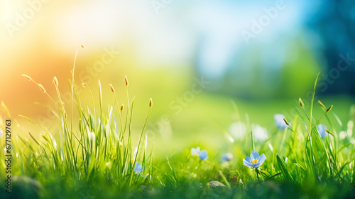 Fototapeta Naklejka Na Ścianę i Meble -  grass and sun