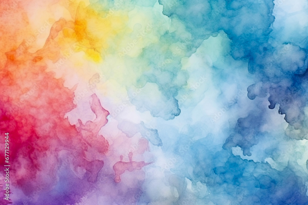 Background of colorful water paint stains