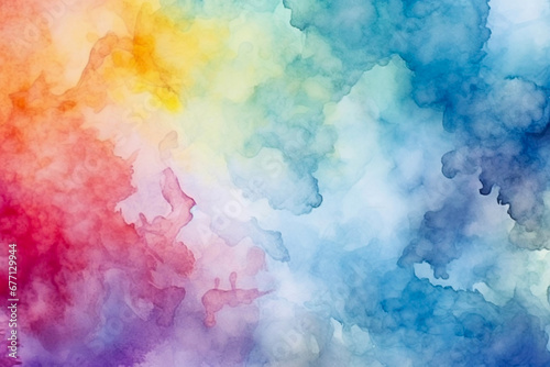 Background of colorful water paint stains © darekb22