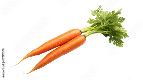 Carrots on transparent background