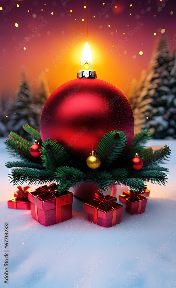 The Gift of Giving: A Christmas Illustration of Generosity made with Generative AI