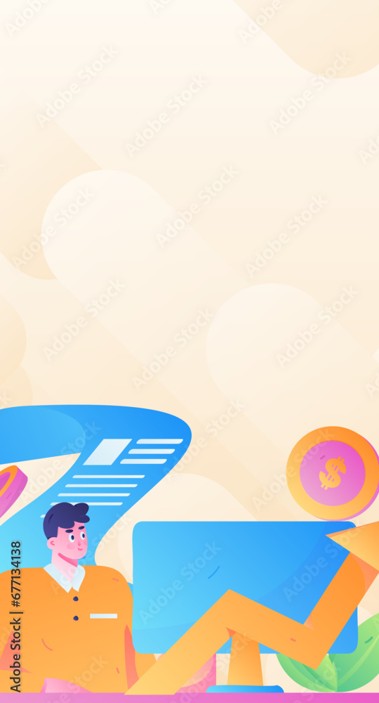 Internet financial management investment flat vector concept operation hand drawn illustration
Internet financial management investment flat vector concept operation hand drawn illustration