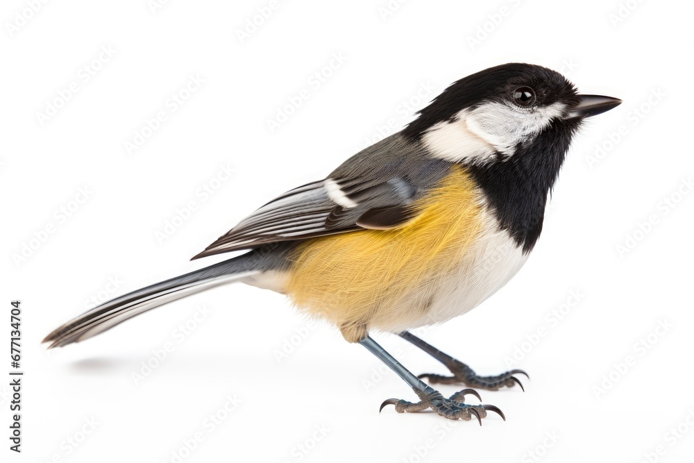 Coal Tit bird isolated on white background Coal Tit bird isolated on white background