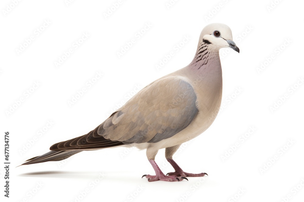 Collared Dove bird isolated on white background Collared Dove bird isolated on white background