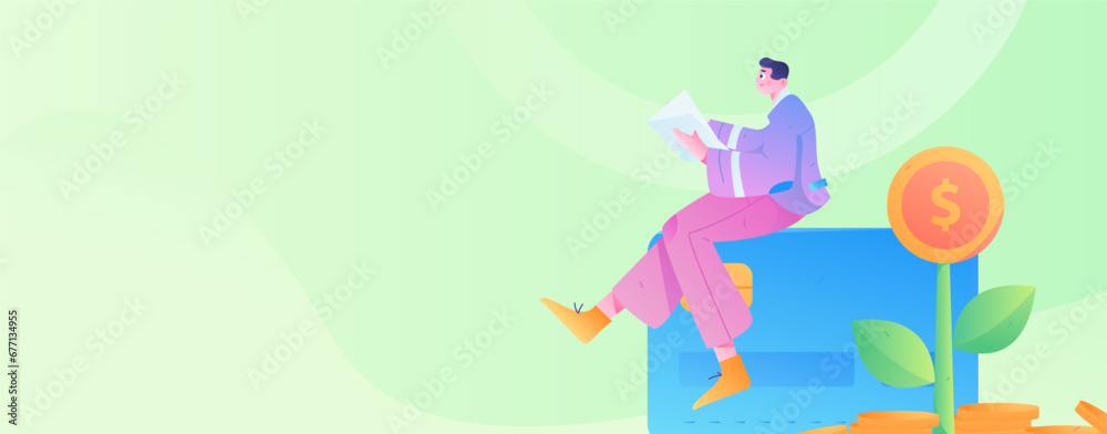 Internet financial management investment flat vector concept operation hand drawn illustration
Internet financial management investment flat vector concept operation hand drawn illustration