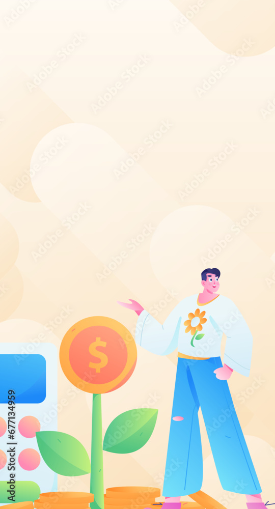 Internet financial management investment flat vector concept operation hand drawn illustration
Internet financial management investment flat vector concept operation hand drawn illustration