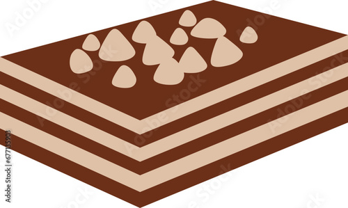Chocolate wafer illustration