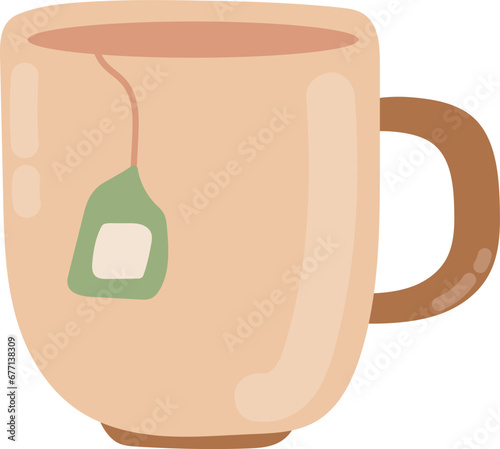 Glass of tea illustration
