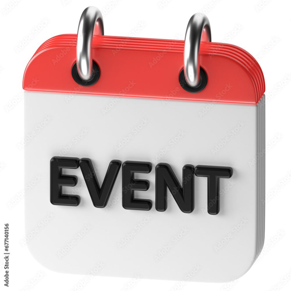 3D icon of a calendar 3D icon of a calendar