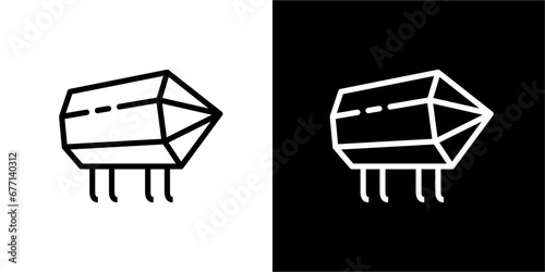 Lunacy icon. Black icon. Black logo. Business icon. Set of black icons.
