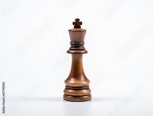 A chess piece is isolated on a white background.
