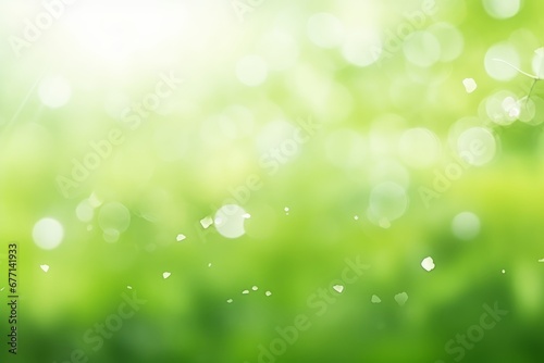 Green bokeh on nature blur background