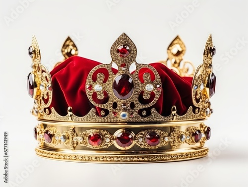 Crown on a white background