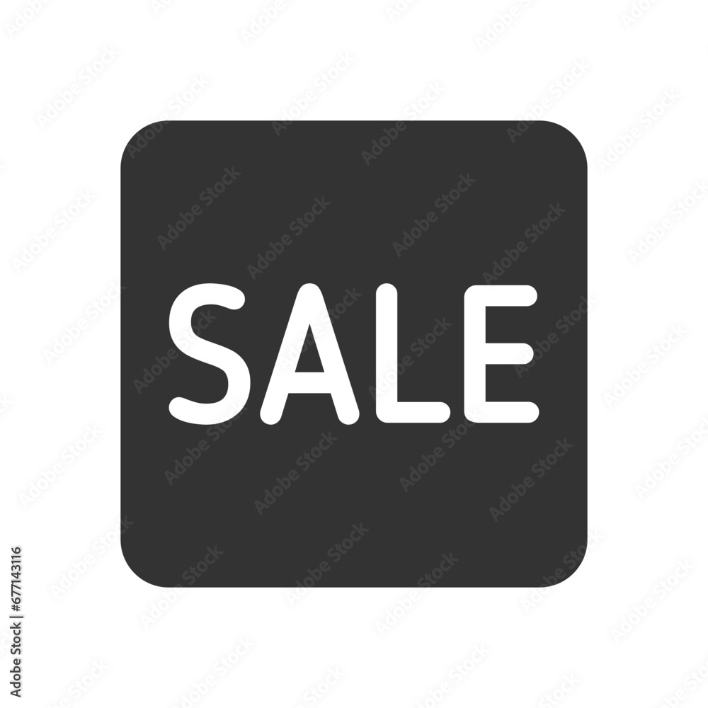sale vector icon. sale square button for black friday sales company. glyph icon for web and ui isolated on white background sale vector icon. sale square button for black friday sales company. glyph icon for web and ui isolated on white background