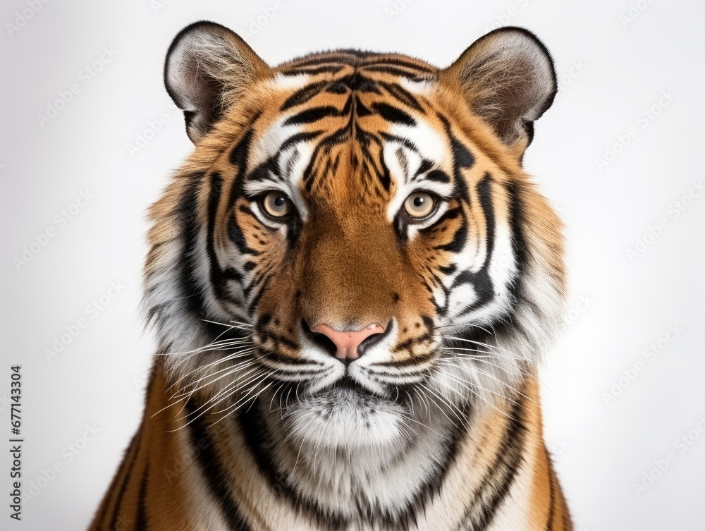 Tiger on a white background Tiger on a white background