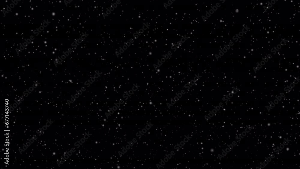 Winter snow - falling snow animation, seamless loop. Prores4444 with alpha channel
