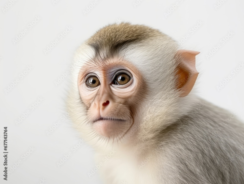Fototapeta premium Monkey on a white background