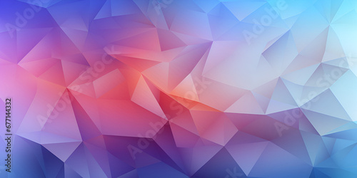 Abstract wallpaper with colorful triangles, Light purple pink abstract background. Geometric shapes. Triangles, squares, lines, stripes. Gradient. Lilac color, generative AI