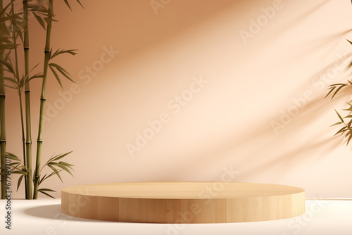 Bamboo Podium For Showing Product