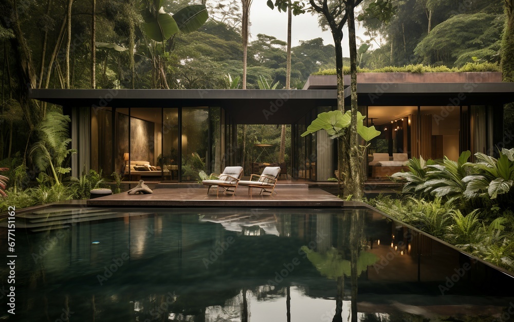 Luxuriant Tropical Rainforest.