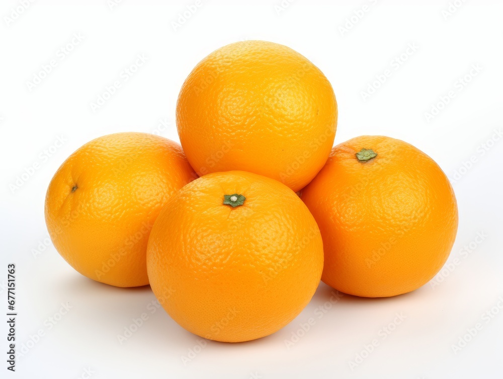 A bunch of oranges isolated on a white background A bunch of oranges isolated on a white background