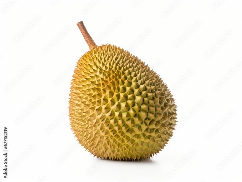 A Durian isolated on a white background A Durian isolated on a white background
