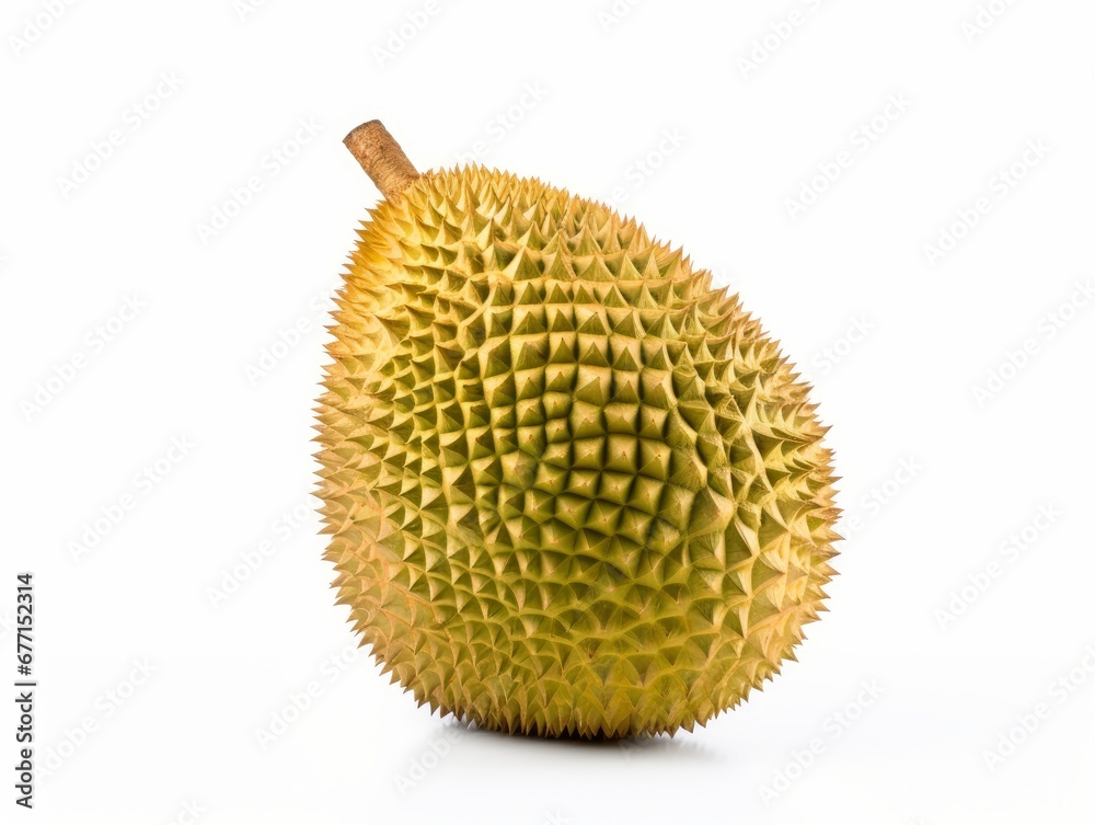 A Durian isolated on a white background A Durian isolated on a white background
