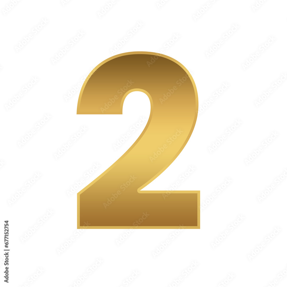 luxury gold number 2 icon template transparent file format PNG, 2 gold number template luxury gold number 2 icon template transparent file format PNG, 2 gold number template