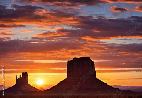 Pinnacle Perfection  Arizona s Monument Valley Sunrise.