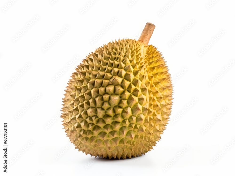 A Durian isolated on a white background A Durian isolated on a white background